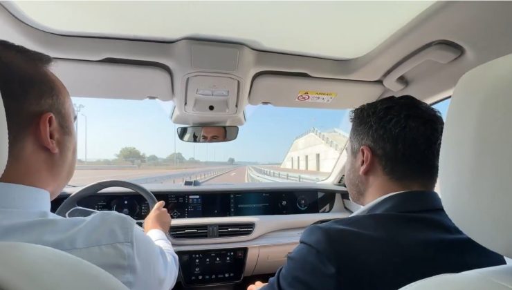 Bakan Kaçır Togg T10F ile test sürüşü gerçekleştirdi
