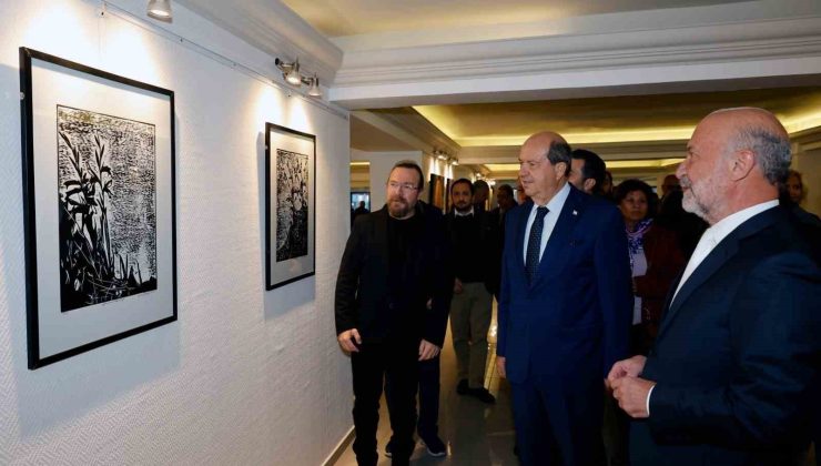 “Güzel Sanatlar Ekim Sergisi” Cumhurbaşkanı Tatar tarafından açıldı