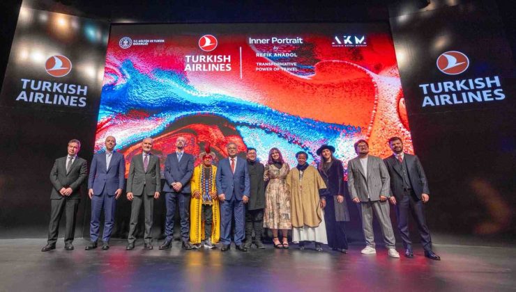 Türk Hava Yolları’nın Refik Anadol ile hazırladığı “Inner Portrait” eserinin Türkiye lansmanı AKM’de gerçekleşti