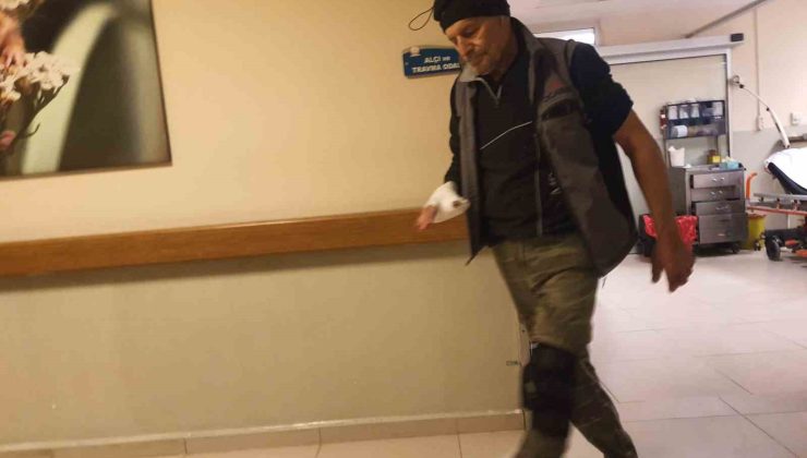 Spiral makinesi ile elini kesti