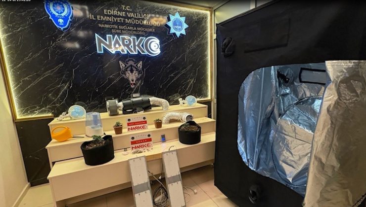 Uyuşturucu yetiştirmek için evine özel düzenek kuran şüpheli tutuklandı