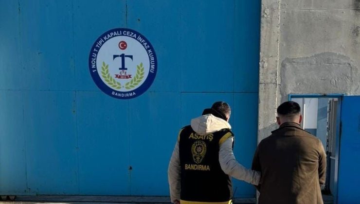 Bandırma’da 15 yıl kesinleşmiş hapis cezasıyla aranan zanlı yakalandı