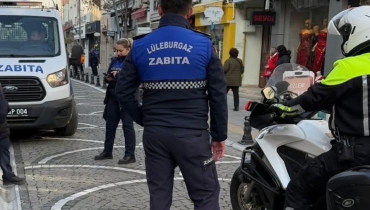 Lüleburgaz’da motosiklet denetimi: Trafiğe kapalı yola giren sürücülere para cezası