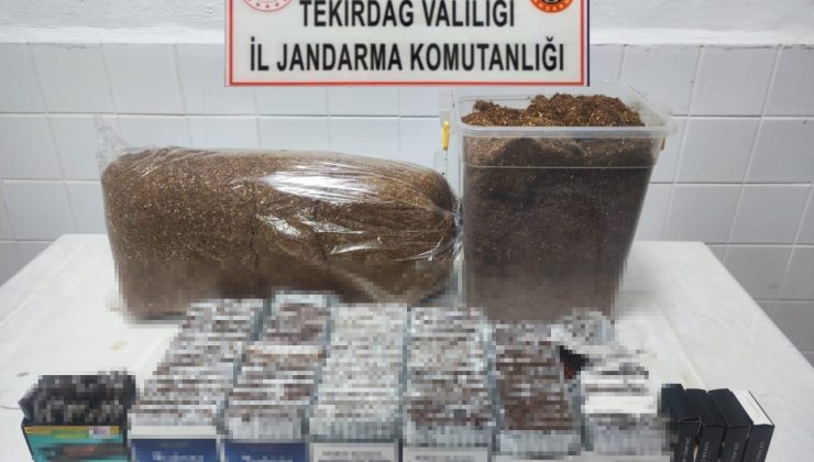 Tekirdağ’da kaçak tütün operasyonu