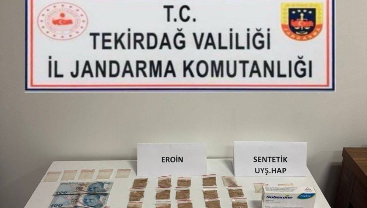 Tekirdağ’da uyuşturucu operasyonları