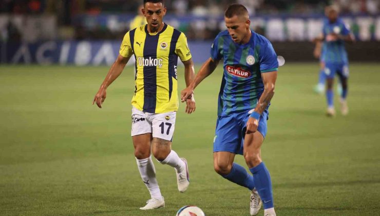 Fenerbahçe ile Çaykur Rizespor 46. randevuda