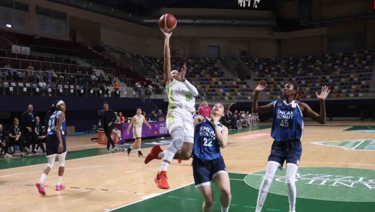 Kadınlar Basketbol Süper Ligi: Danilos Pizza: 66 – Emlak Konut: 90