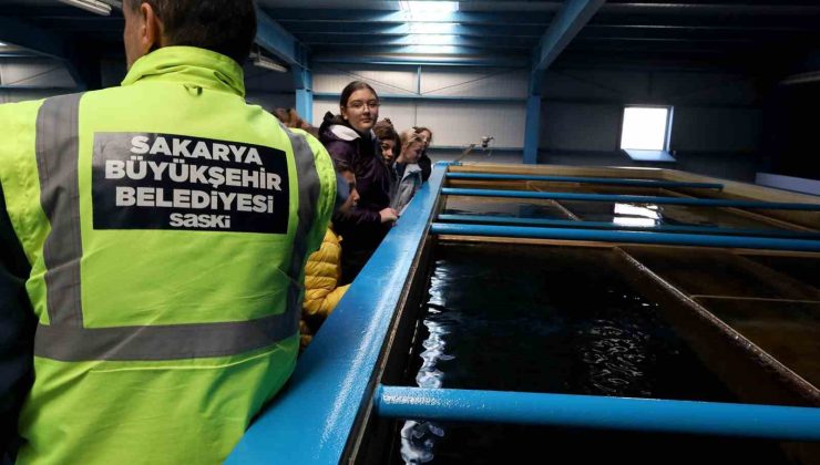 Minik öğrenciler suyun yolculuğuna tanıklık etti