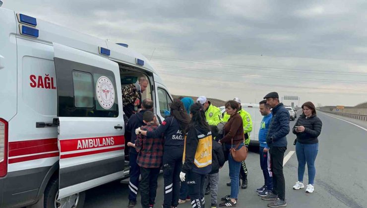 Ergene’de trafik kazası: 3 yaralı
