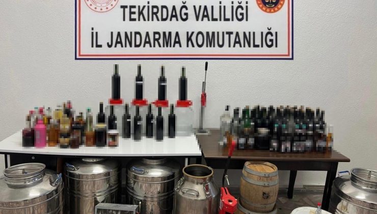 Marmaraereğlisi’nde kaçak içki operasyonu