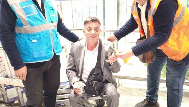 Havalimanında unutulan 10 bin dolar sahibine teslim edildi