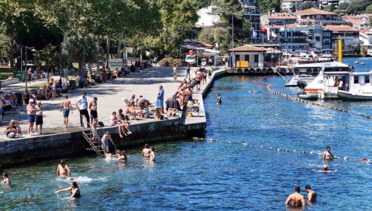 Sıcak havadan bunalan İstanbullular Boğaz’da serinledi