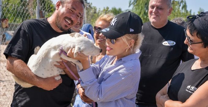 Süperstar Ajda’dan Bursa’da barınak ziyareti