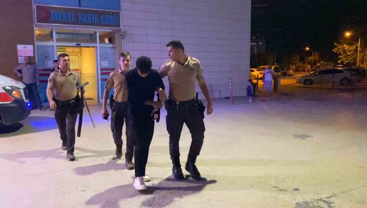 Belindeki kemerden 60 santimlik döner bıçağı çıktı