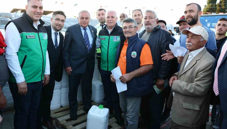Bursa Büyükşehir’in “sıvı gübresi” çiftçiden tam not aldı