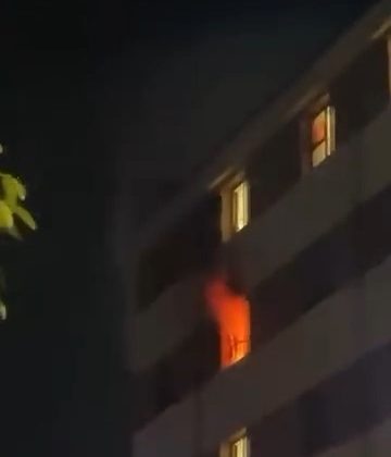 Bursa’da öğrenci yurdunda yangın