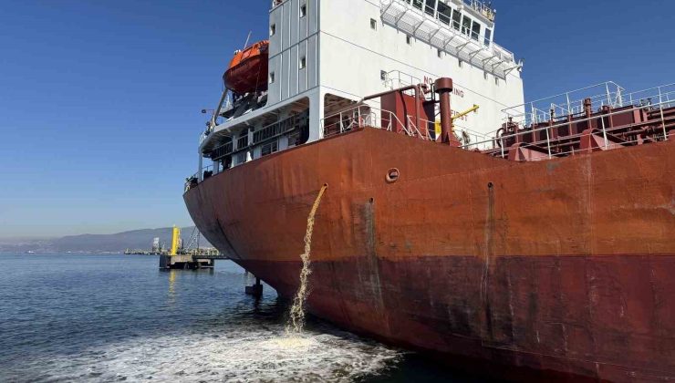 Denizi kirleten gemiye suçüstü