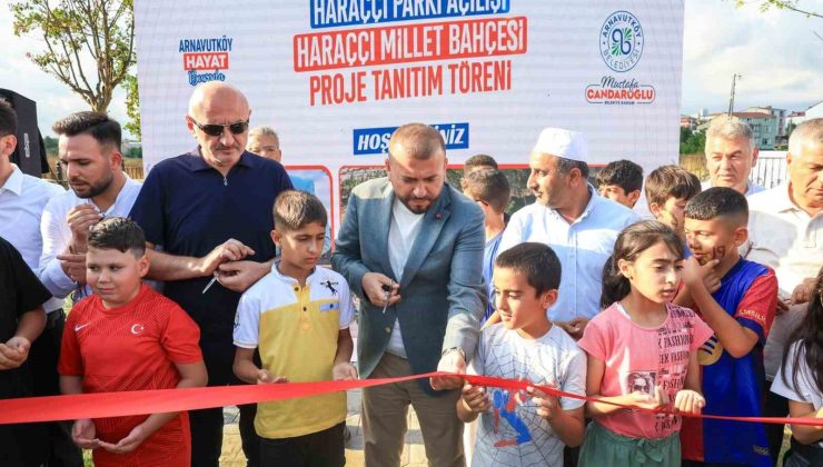 Haraççı Parkı’nın açılışında heyecan uyandıran Millet Bahçesi Projesi tanıtıldı