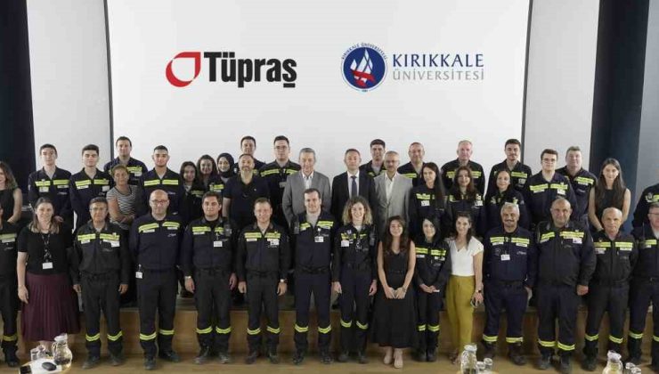 Kırıkkale Üniversitesi ve Tüpraş iş birliğiyle gerçekleşen Temel Rafinericilik Staj Programı ilk mezunlarını verdi