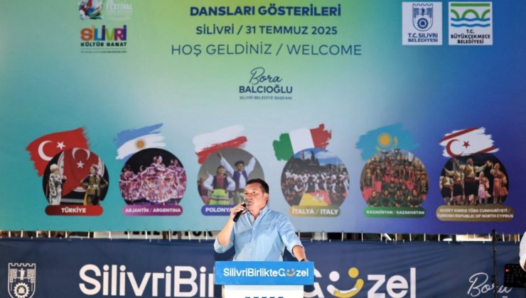 Uluslararası halk dansları gösterileri Silivri’de renkli görüntülere sahne oldu