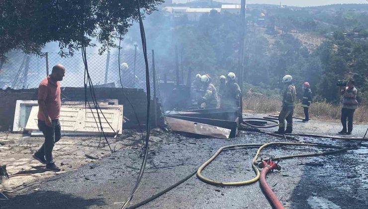 Ümraniye’de kömürlük yangını paniğe neden oldu