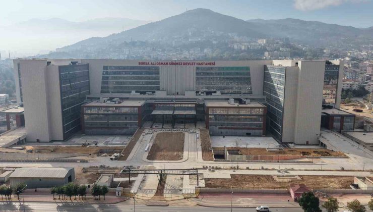 Bursa’nın en büyük acil servisli hastanesi açılmak için gün sayıyor