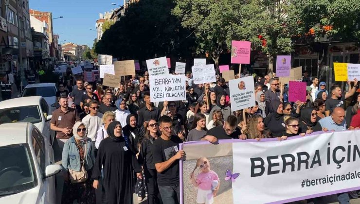 İnegöl’de kreşteki havuzda boğulan Berra için yürüyüş düzenlendi