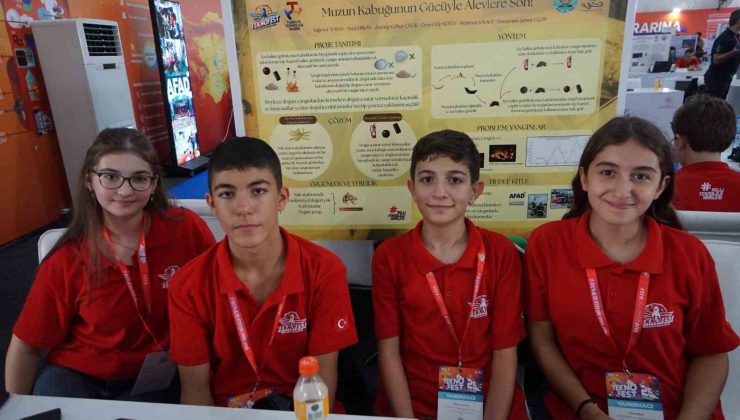 Minik kaşiflerin parlak fikirleri TEKNOFEST’İN gözdesi oldu
