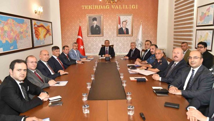 Tekirdağ’da 2025-2026 Akademik Yılı güvenlik ve koordinasyon toplantısı yapıldı