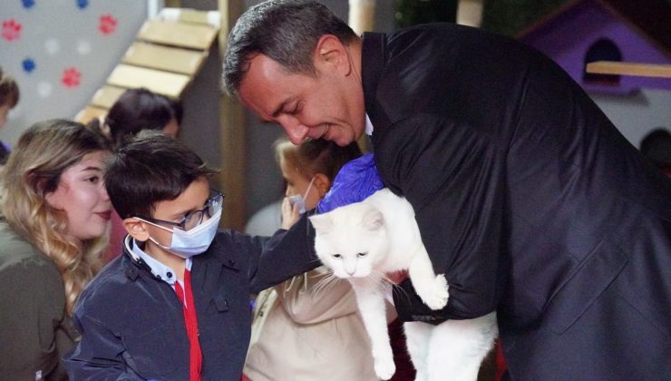 Beyoğlu’nda minikler barınaktaki hayvanlarla buluştu