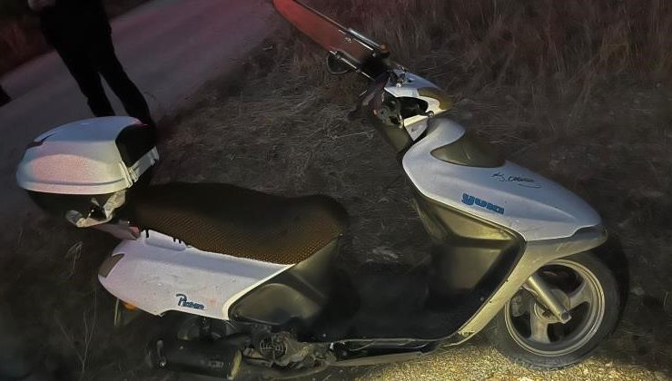 Bilecik’te seyir halinde kontrolden çıkan motosiklet devrildi, sürücüsü yaralandı