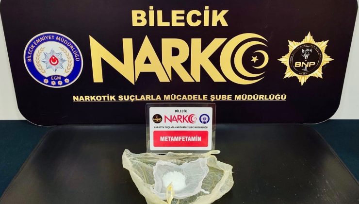 Bilecik’te uyuşturucu operasyonu: 1 gözaltı