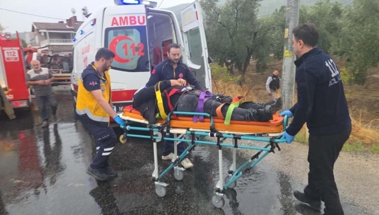 Bursa’da çekici ile kamyonet çarpıştı 4 yaralı