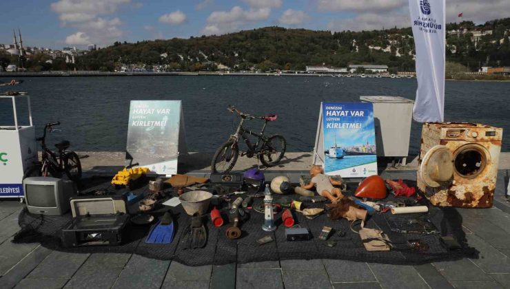Denizden çıkan atıklar, görenleri hayrete düşürdü