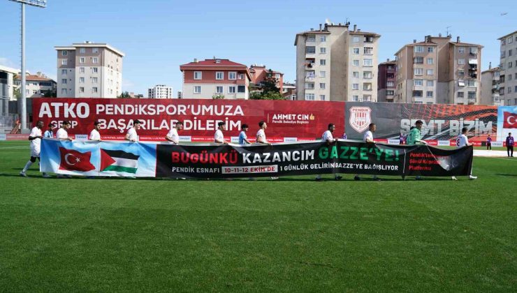 Pendikspor’dan, Gazze’ye anlamlı destek