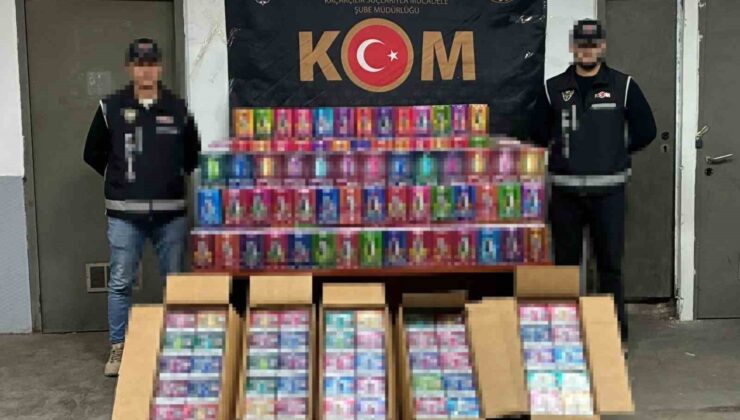 Beylikdüzü’nde okul çevrelerinde dron destekli denetim: 34 bin kaçak elektronik sigara ele geçirildi