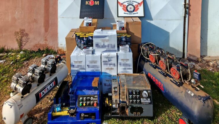 Bilecik’te 98 bin makaron ele geçirildi