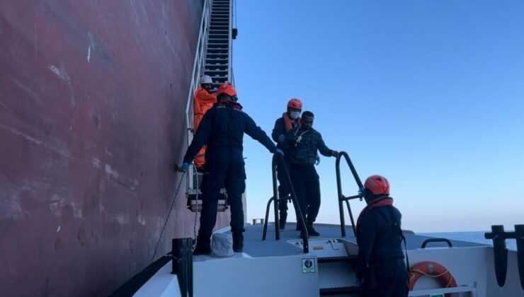 Bozcaada açıklarında tankerde elinden yaralanan personelin tıbbi tahliyesi gerçekleştirildi