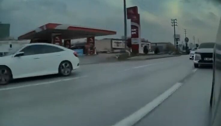 Bursa’da tehlikeli makas kamerada