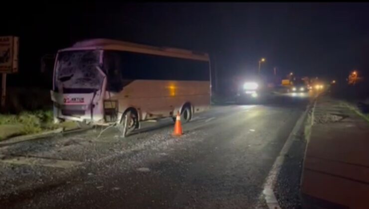 Çerkezköy’de iki servis aracı çarpıştı: 8 işçi yaralandı