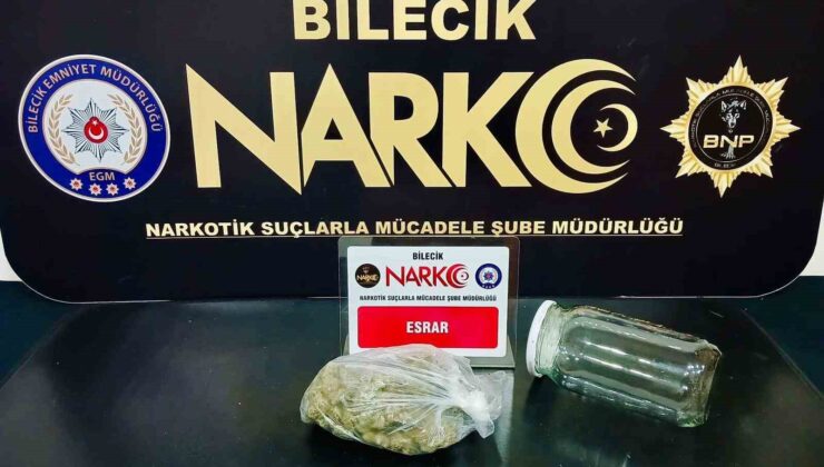 Dedektör köpeği ’İntel’den uyuşturucu operasyonu