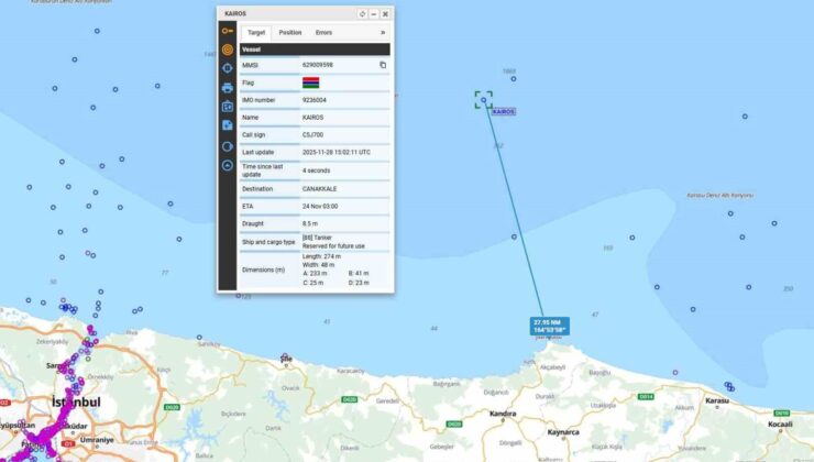 Kandıra açıklarında gemi yangını: Çok sayıda ekip sevk edildi