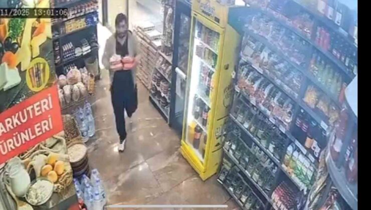 Kontrolden çıkan cip şarküteriye daldı: Kıl payı kurtuluş kamerada