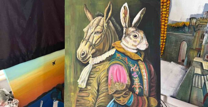 Ressam ve heykeltıraş Orhan Albaş öğrencilerine 3 günde resim yapmayı öğretiyor