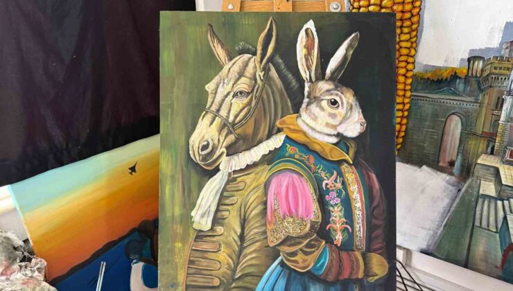 Ressam ve heykeltıraş Orhan Albaş öğrencilerine 3 günde resim yapmayı öğretiyor