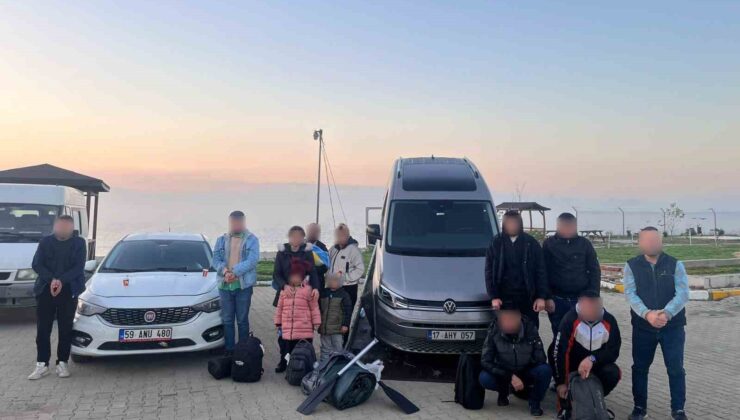 Tekirdağ’da 20 düzensiz göçmen yakalandı