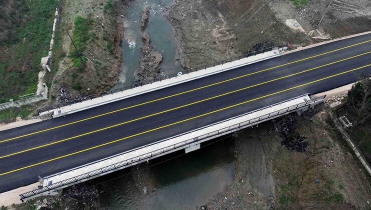20 mahalleyi birbirine bağlayan köprüde yenileme çalışmaları sona geldi