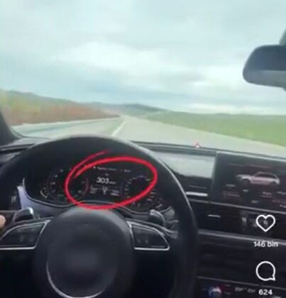 307 kilometre hızı görüp kendisini çekti, jandarma enseledi