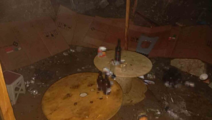 Alkoliklerin mesken tuttuğu baraka alev alev yandı