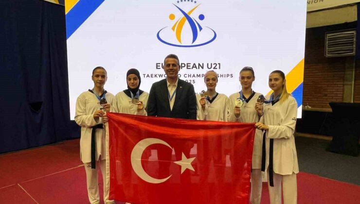 Avrupa Ümitler Taekwondo Şampiyonası’nda 5 madalya